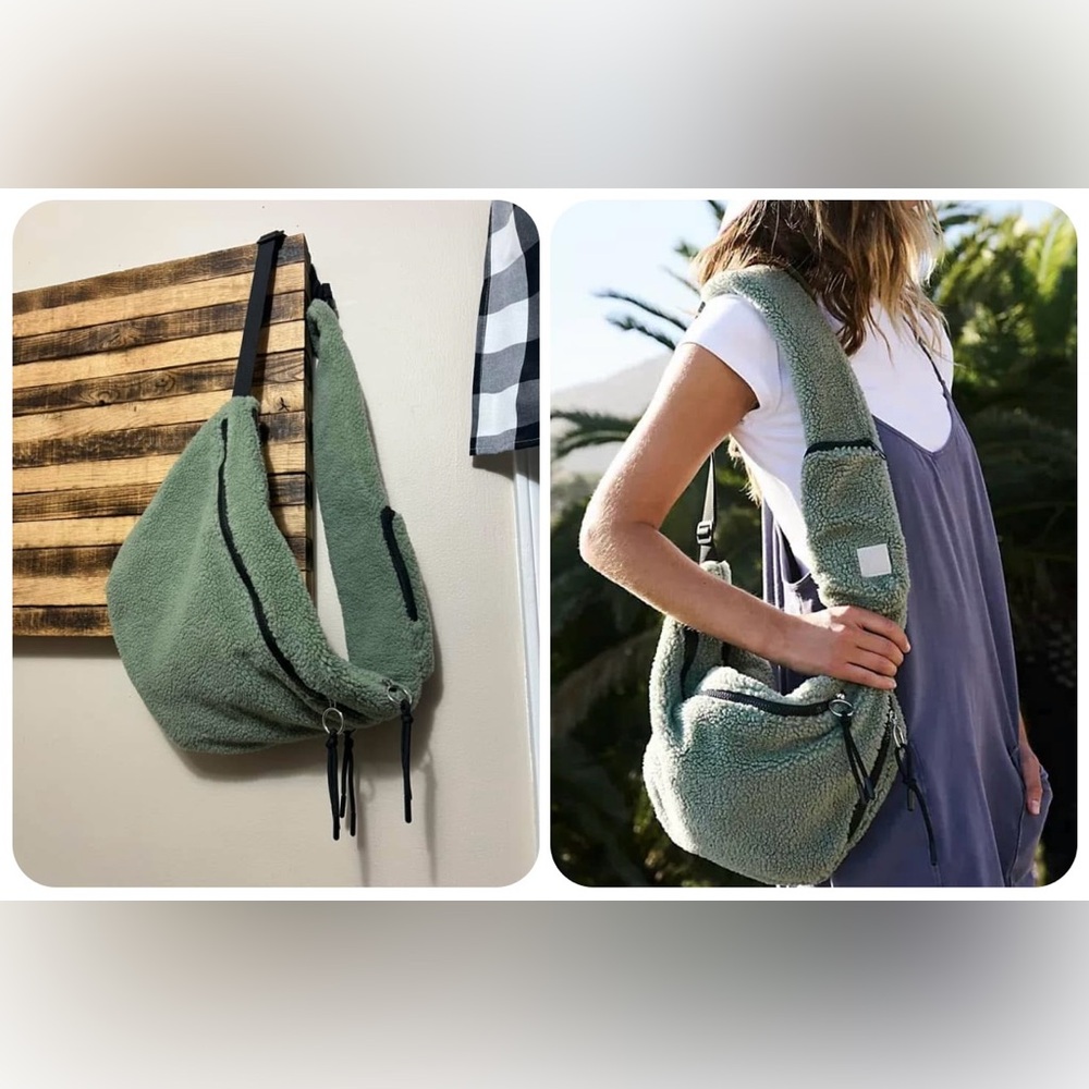 NWOT FP Movement Overachiever Sherpa Sling Bag